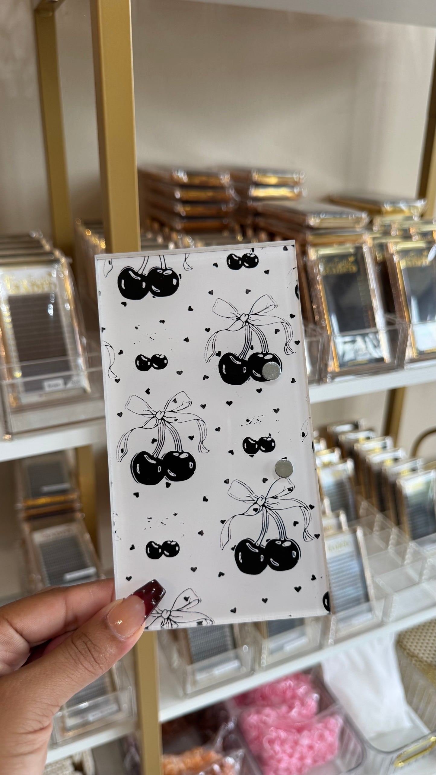 Black & White Cherry Tile