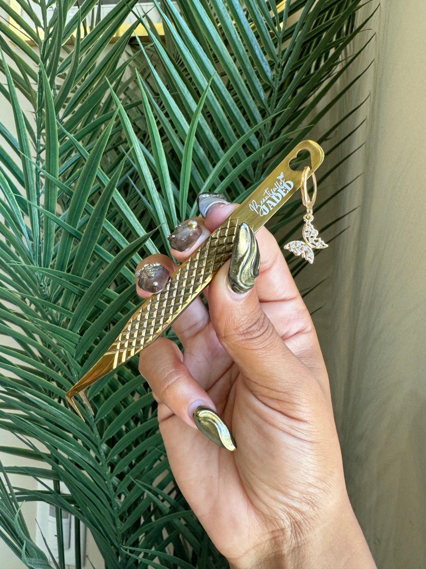 Fiber Tip Jaded Boot Tweezer