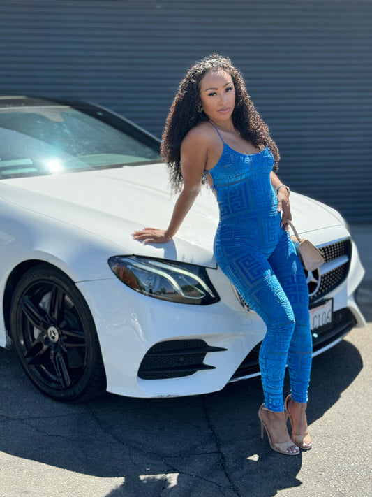 Kassie Blue Jumpsuit