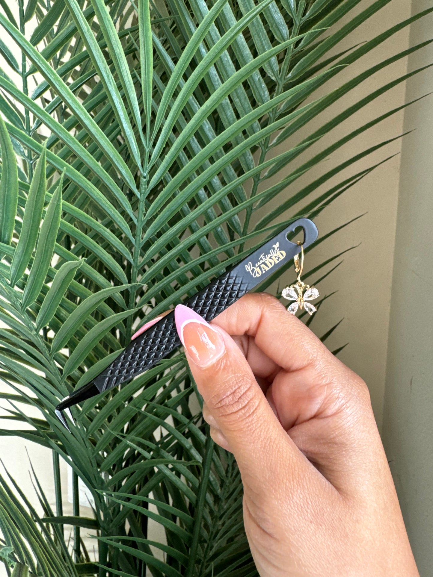 Fiber Tip Jaded Boot Tweezer