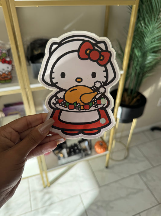 Turkey Lady Kitty Tile🤎