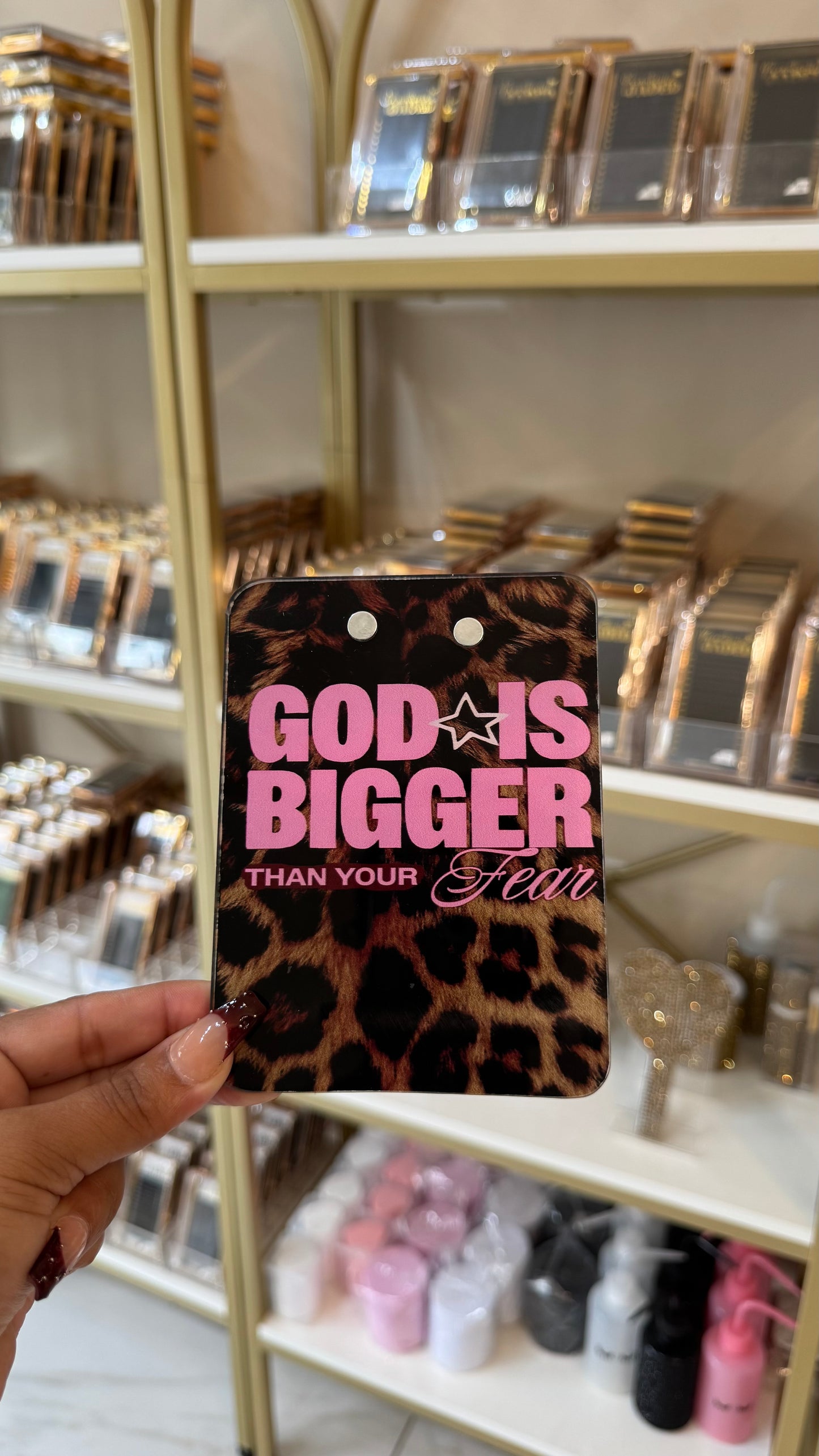 God is Bigger Tile🩷