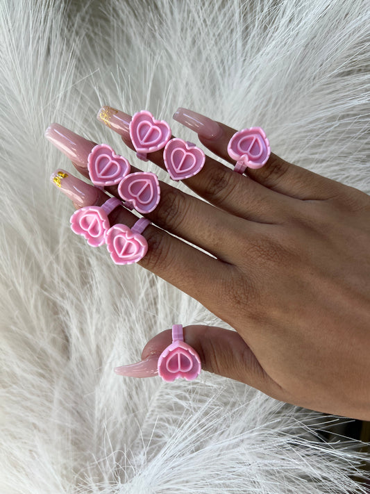 Heart Glue Rings (100 pack)